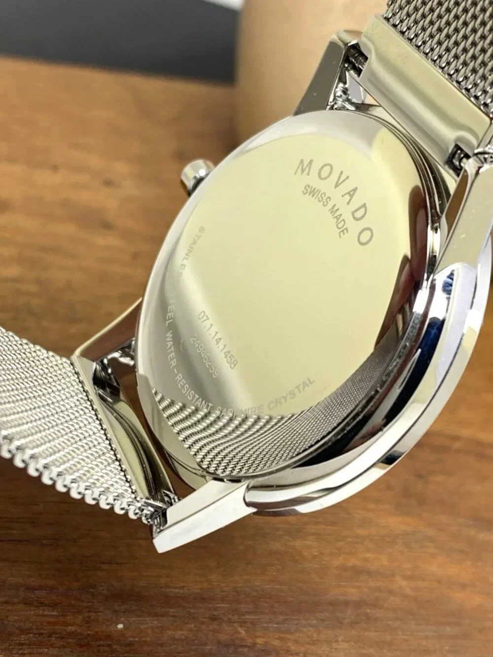 Movado Men's Watch 0607219 Black Dial Swiss Quartz Silver Stainless Steel